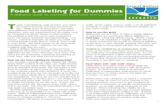 Food Labeling for Dummies High Res 27 Feb 12 v3