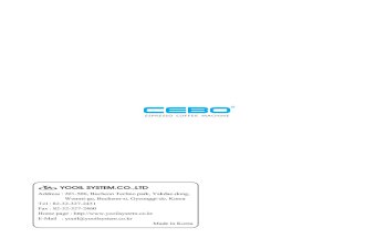 Cebo Ycc50 Manual