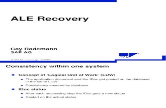Recovery Concepts for ALE