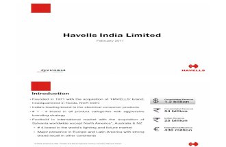 Havells India February 2011