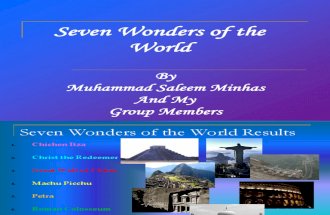 Seven Wonders of the World by Minhas