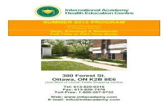 IAHEC Summer 2012 Courses