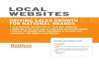 Local Websites: Driving Sales Growth for National Brands - White Paper