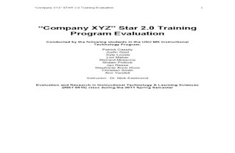 Company XYZ Evaluation Report