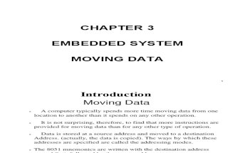 Embedded Systems Lecture 3 - Moving Data