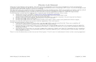 Physics Lab Manual_2009