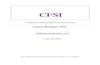CFSI - Course Brochure - 2011