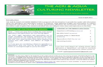 Agri and Aqua Culture Newsletter April 2012