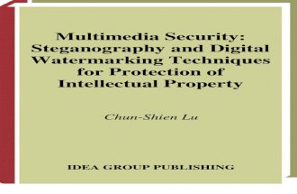 Multimedia Security Steganography and Digital Watermarking