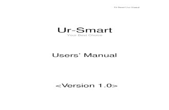Ur Smart User Manual Eng