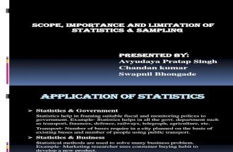 Stats- Sampling Scope & Limitation