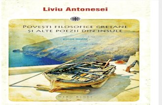 Povești filosofice cretane și alte poezii din insule - de Liviu Antonesei