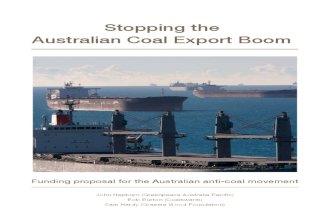 Stopping Australian Coal Export Boom- Green Peace Report Funded by Rockefeller Family Fund (Standard Oil)