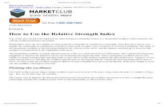 How to Use Relative Strength Index-RSI