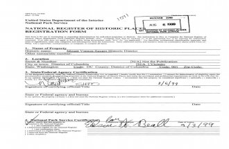 Mt Vernon Square - Nat'l Register Registration Form (1999)
