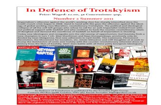 In Defence of Trotskyism No. 2