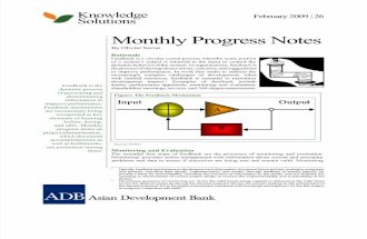 Monthly Progress Notes
