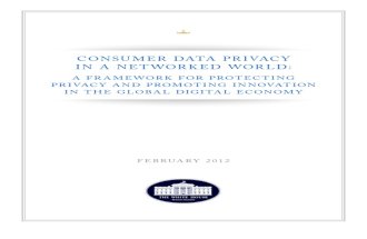 Consumer Data Privacy in a Networked World: A Framework for Protecting Privacy and Promoting Innovation in the Global Digital Economy
