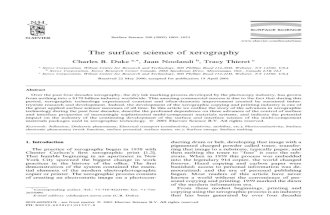 CBDuke SS 500 1005 2002 the Surface Science of Xerography