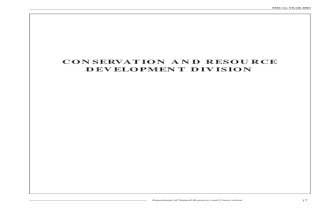 Conservation and Resource Development Division