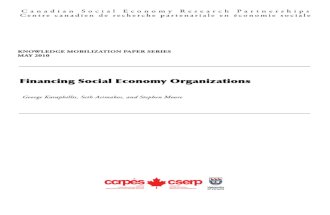 Financing Social Economy Organizations (May 2010)