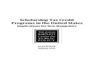Scholarship Tax Credit Programs Analysis