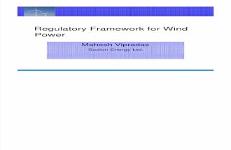 Wind Regulatory Framework in India