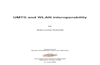 UMTS and WLAN Interoperability