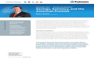 Putnam Perspectives: Savings, Solvency and the American Promise