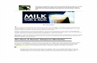 Milk: Truth & Myth