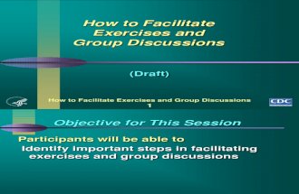 How to Facilitate Exercises and Group Discussions