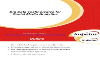 Big Data Technologies for Social Media Analytics- Impetus Webinar