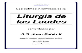 Juan Pablo II - Laudes