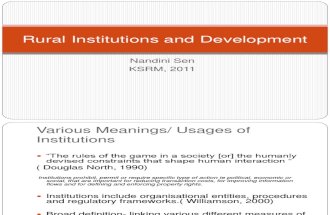 Rural Institutions and Development Unit I (1)