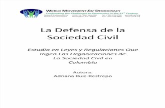 Defensa de la Sociedad Civil - Reporte de Colombia para el WMD