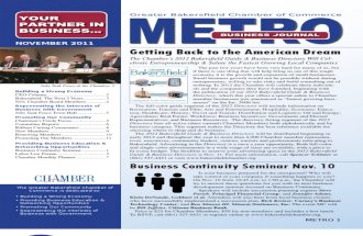 METRO Business Journal - November 2011