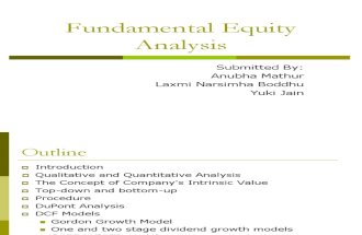 Fundamental Equity Analysis