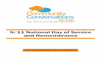 Community Conversations for Kids 9/11 Toolkit