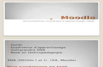 Plateforme Moodle : mon expérience en tant qu'étudiante, enseignante et administratrice du site