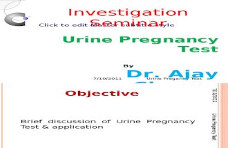 urine Pregnancy Test