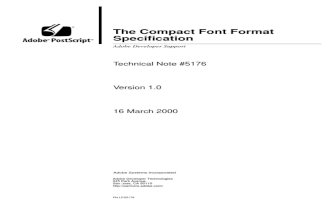 The Compact Font Format Speciﬁcation