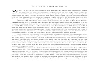 The Colour Out of Space by H.P. Lovecraft