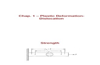 Chap 1- Plastic Deformation Dislocation