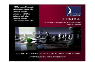 Lumba Placement Brochure 2008-10 - Lumba Profile