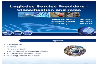 Logistics Service Providers - Classification and Roles