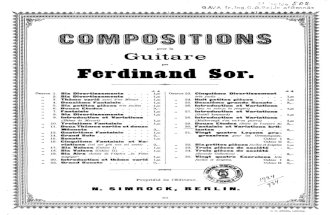 Fernando Sor, op.30 - 7e fantaisie sur deux airs connus