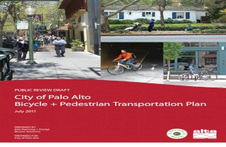 July 2011 Palo Alto Bicycle + Pedestrian Draft Report