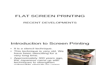 Flat Screen Printing Development