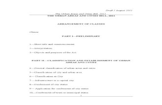 Urban Areas and Cities Bill -2011 - Final