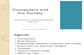 Presentation on Computers and Society by Adeeso Adetoye